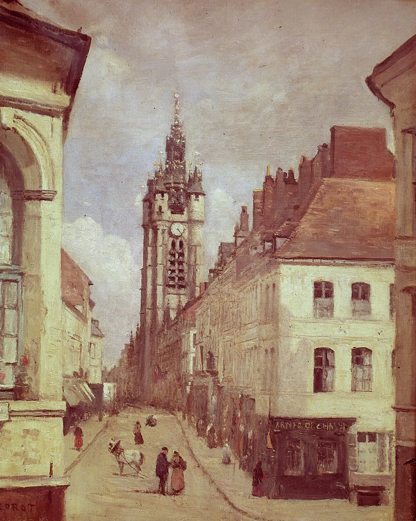 Jean - Baptiste, Camille Corot, Il campanile di Douai, Louvre, Parigi